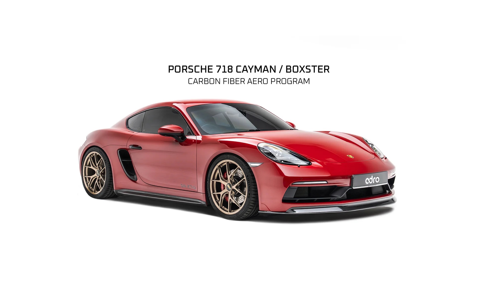 ADRO ชุดแต่ง Porsche 718 Carbon Fiber Body Kit — สวยระดับ Supercar