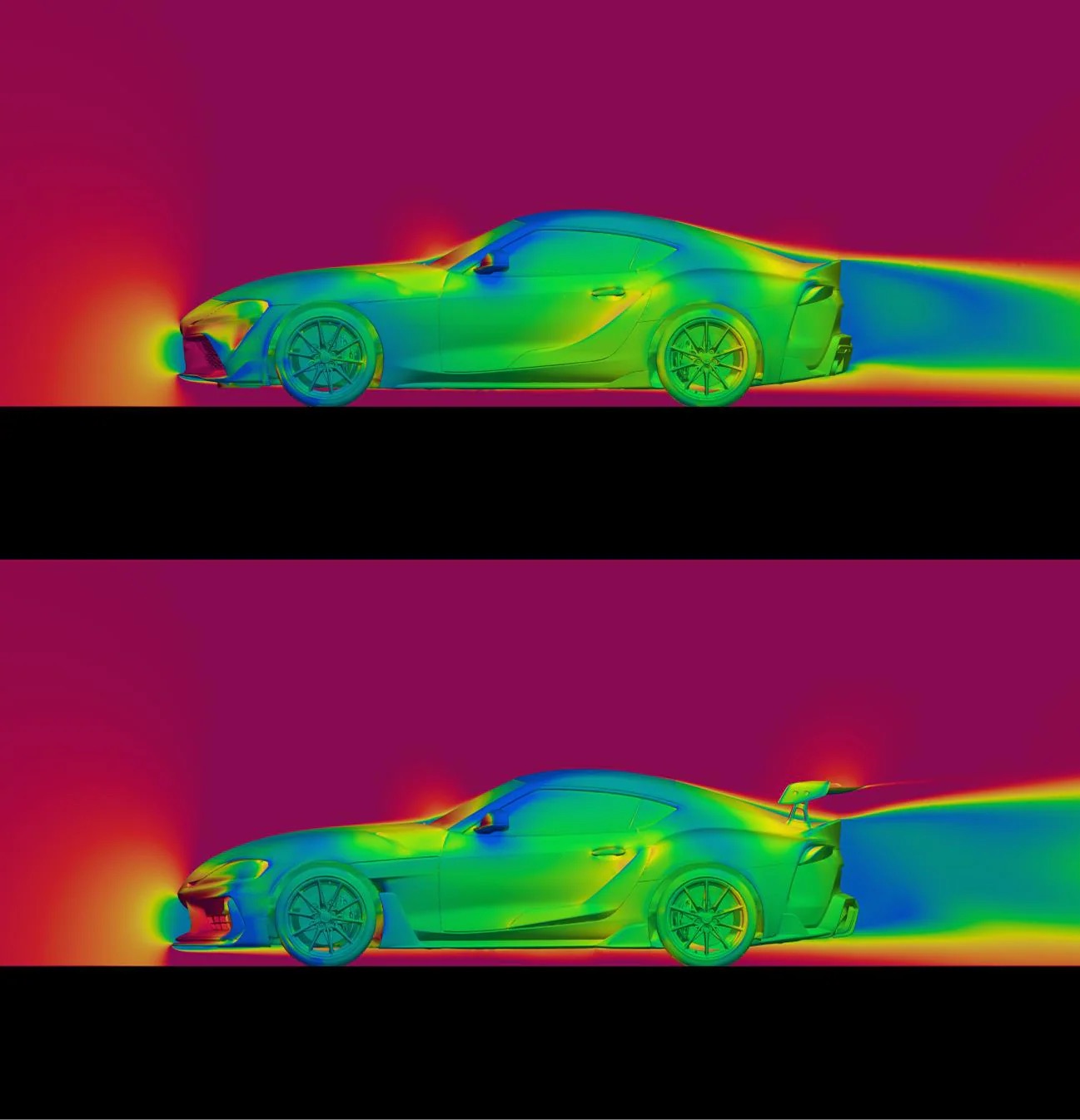 ADRO CFD Analysis Downforce Drag Optimization — วิเคราะห์ airflow สำหรับของแต่งรถ