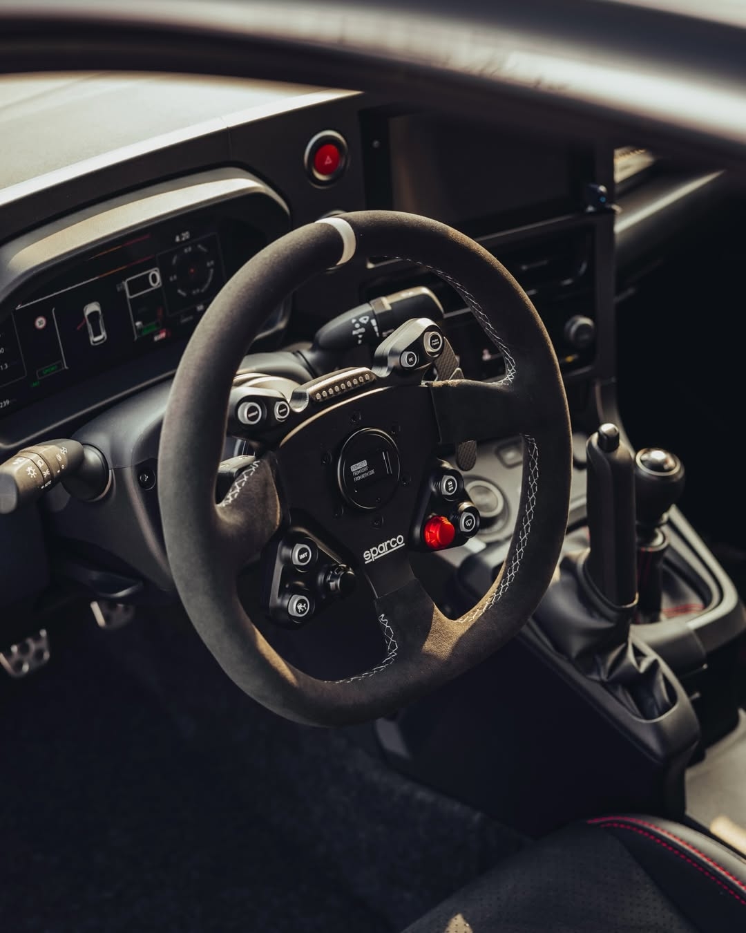 JQ Werks Podium LINE installed in Toyota GR Yaris cockpit